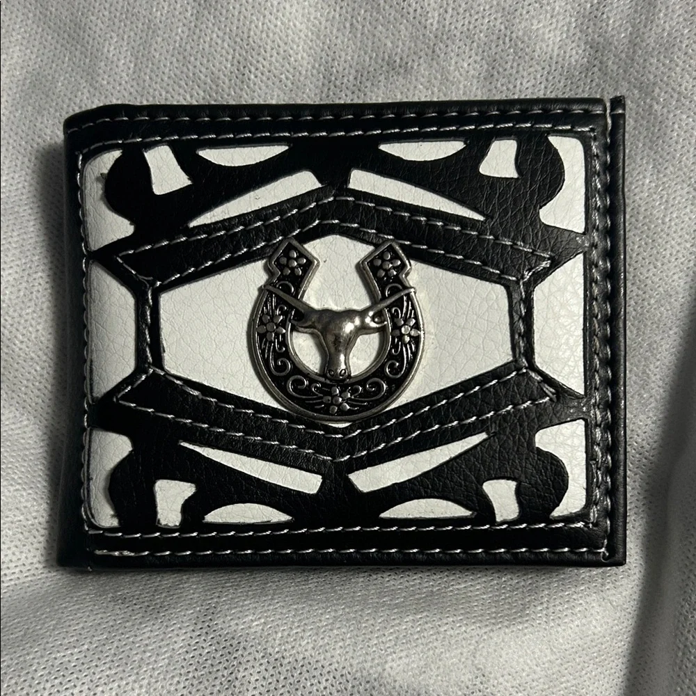 Tems Collection horseshoe design wallet handcrafted western BI-FOLD New
